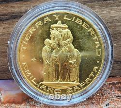 1961-1963 EMILIANO ZAPATA Centenario Libertad Gold Coin /Medal Lowest Prices