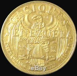 1961 Guaicaipuro Gold Caciques Indians Of Venezuela Coin Large 20 Gram 37mm