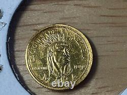 1962 Caciques de Venezuela 5 Bolivares Gold Coin RARE Chief Mara Maracaibo