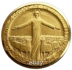1963 Gold 3.5 Gram Pope John XXIII & Pope Paul VI 2nd Vatican Council Medal