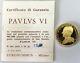1963 Gold Vatican Proof 10 Grams Pope Paul Vi Coronation