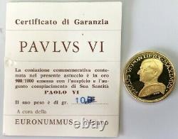 1963 Gold Vatican Proof 10 Grams Pope Paul VI Coronation