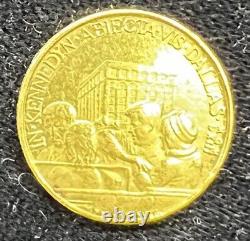 1964 Kennedy Oswald Ruby Gold Coin 6 Grams 90% German Commemorative (RARE)