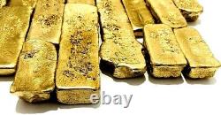 1965 Grams Scrap Gold Bar For Gold Recovery Melted Different Computer Coin Pins