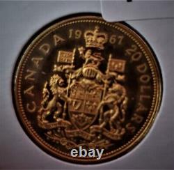 1967 $20 Dollar Gold Coin Queen Elizabeth Ii. 900 Fine 18.27 Gram