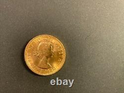 1967 Great Britain Elizabeth II Full Sovereign Gold Coin, 7.98 grams, 22 carat