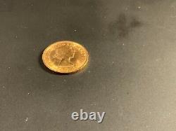 1967 Great Britain Elizabeth II Full Sovereign Gold Coin, 7.98 grams, 22 carat