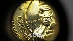 1967 Nicaragua 50 Cordobas 100th Anniversary Ruben Dario GOLD Coin with Box- G1059