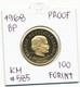 1968 Hungary Semmelweis Ignac 100 Forint Proof Gold Coin- 8.41 Grams (. 900)