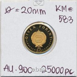 1968 Hungary Semmelweis Ignac 50 Forint Proof Gold Coin- 4.20 grams (. 900)