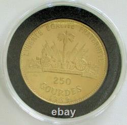 1969 Gold Haiti Massive 76 Grams Proof 250 Gourdes 470 Minted King In Box