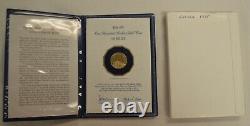 1975 Belize $100 Gold Proof Coin 6.21 Grams 500/1000 Fine Gold
