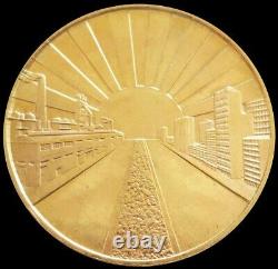 1975 Gold Chile Santiago Mint Construyamos 20.3 Gram Casa De Moneda Anniversary