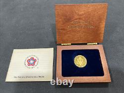 1976 American Revolution Bicentennial Gold Medal Proof 12.9 Gram. 900 Gold Coin