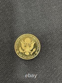 1976 American Revolution Bicentennial Gold Medal Proof 12.9 Gram. 900 Gold Coin