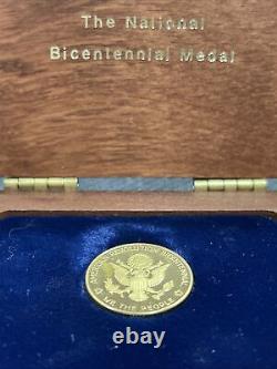 1976 American Revolution Bicentennial Gold Medal Proof 12.9 Gram. 900 Gold Coin