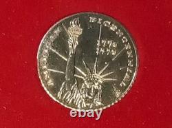 1976 Commemorative Coin Medal Americas Bicentennial 10k Solid Gold Medal 1.6 Grm