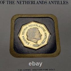1976 Netherlands Antilles 200 Guilder. 900 Gold Proof Coin AGW. 230 G2333