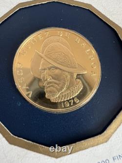 1976 One Hundred Balboa Gold Coin Of The Republic Of Panama 8.16 Grams Fine Gold