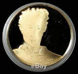 1977 Gold Israel 30 Gram Proof Arthur Rubinstein Pianist Box & Coa 1500 Minted