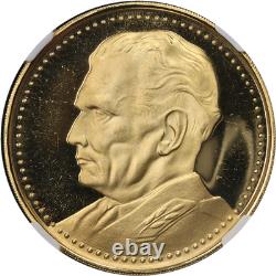 1977 Yugoslavia Gold Medal 25 Gram Josip Broz Tito NGC PF65 Ultra Cameo