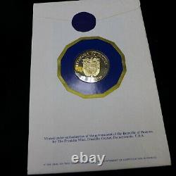 1978 PANAMA GOLD 75 Balboa Proof 75th Anniversary of Independence 10.6g. 500