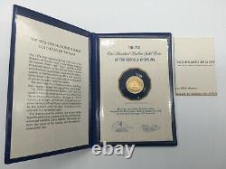 1978 Panama 100 Balboa Proof Coin 8.16 grams 900/1000 FINE GOLD