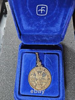 1979 12k Gold 16 Gram Proof Casino De Monte Carlo 1000 Francs Necklace Coin