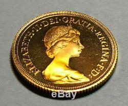 1979 Full Gold Proof Great Britain Sovereign Coin, 7.98 grams. 2354 AGW