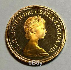 1979 Full Gold Proof Great Britain Sovereign Coin, 7.98 grams. 2544 AGW