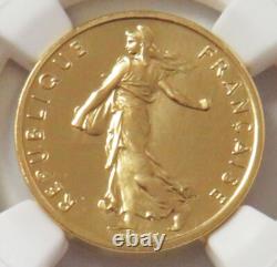 1979 Gold Piefort France 300 Minted 1/2 Franc (18.3 Grams) Ngc Proof 69