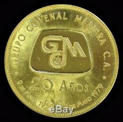 1979 Gold Venezuela 19.6 Gram Grupo Covenal Mariara 20 Years Anniv. Arbor Day