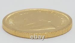 1980 1/10 oz Fine Gold Krugerrand South African Gold Coin 3.39 Grams