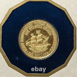 1980 British Virgin Islands $100 Gold Proof Coin 7.10 Grams