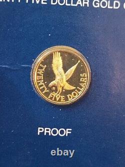 1980 British Virgin Islands Proof 25$ Gold Coin Very Low Mintage Of Only 11,000