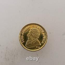 1980 Miniature Krugerrand South Africa 22Kt Gold 9mm 0.3 gram Novelty Token-Coin 1980 Miniature Krugerrand South Africa 22Kt Gold 9mm 0.3 gram Novelty Token-Coin
