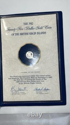 1982 Twenty-Five Dollar Gold Coin Of The British Virgin Islands, 1.50 Grams