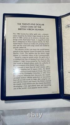 1982 Twenty-Five Dollar Gold Coin Of The British Virgin Islands, 1.50 Grams