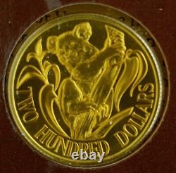 1984 Royal Australia Uncirculated $200 22K Gold Coin