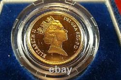 1985 Proof Half-Sovereign 3.99 GRAMS19.30 MM 22KT SOLID GOLD COIN The Royal Mint
