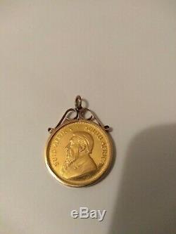 1986 1/4 Oz Gold Krugerrand With Surround 8 Grams 22ct Solid Gold Coin