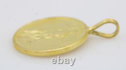 1986 1/4 oz $25 American Gold Eagle Coin Pendant (MCMLXXXVI)