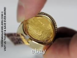 1986 22k Fine Gold 1/4 Oz Us Liberty Coin Ring Estate Piece 24 Grams