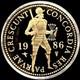 1986 Gold Netherlands 3.494 Grams Proof Ducat Knight Coin In Capsule