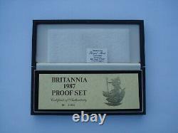 1987 Brittannia Royal Mint Gold 4-coin Proof Set