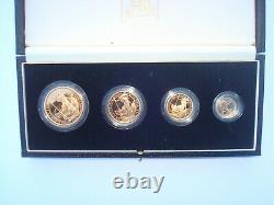 1987 Brittannia Royal Mint Gold 4-coin Proof Set