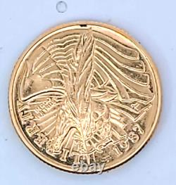 1987 Us $5.00 Liberity Bicentennial Gold Coin Pendant 9.6 Grams