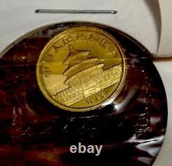 1988 Gold China 5 Yuan Panda 1/20 Oz Sealed