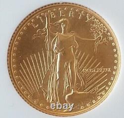 1989 $5 Gold American Eagle NGC MS 69 1/10oz! Beautiful Gold Coin