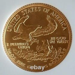 1989 $5 Gold American Eagle NGC MS 69 1/10oz! Beautiful Gold Coin